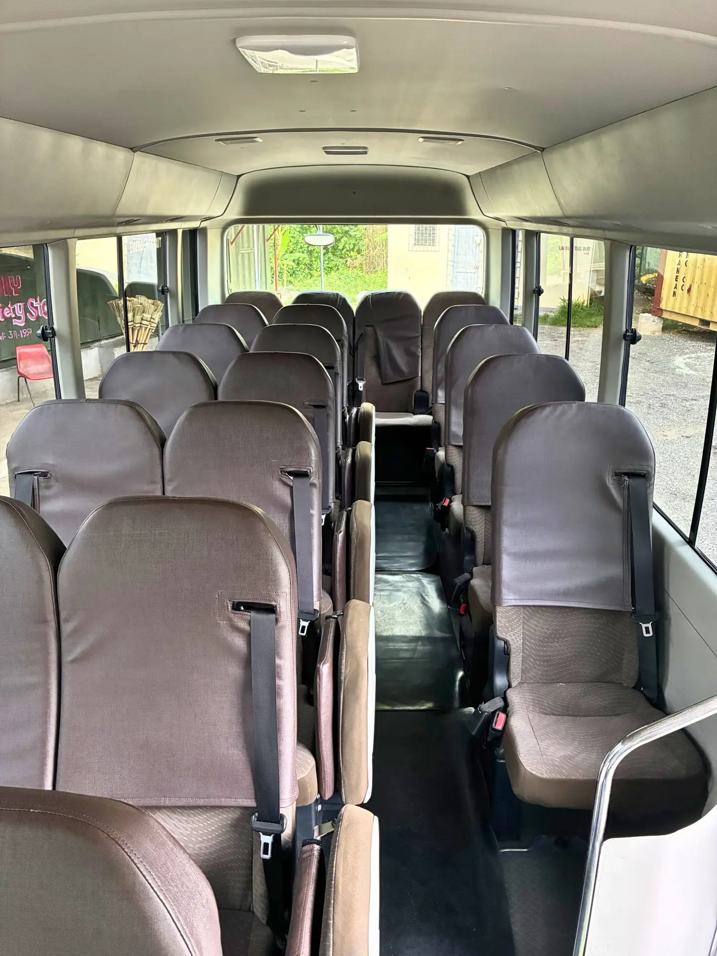 Side exterior of Executive Toyota Coaster